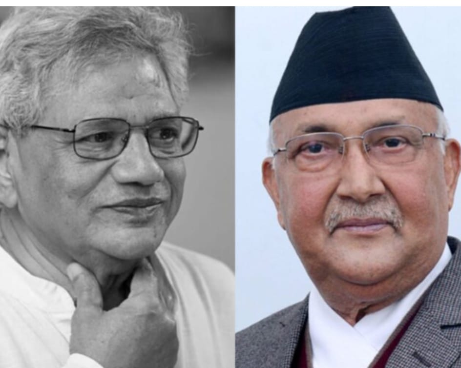 यचुरीको निधनमा प्रधानमन्त्री ओलीद्वारा दुःख व्यक्त