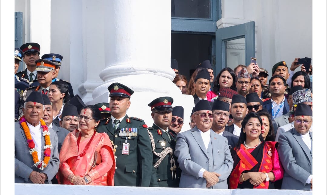 राष्ट्रपति रामचन्द्र पौडेलले इन्द्रजात्राका अवलोकन