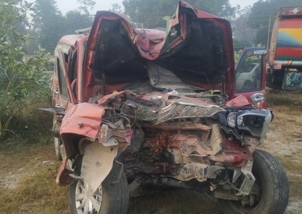 रौतहटमा स्कर्पियो दुर्घटना हुँदा ८ यात्रुको मृत्यु