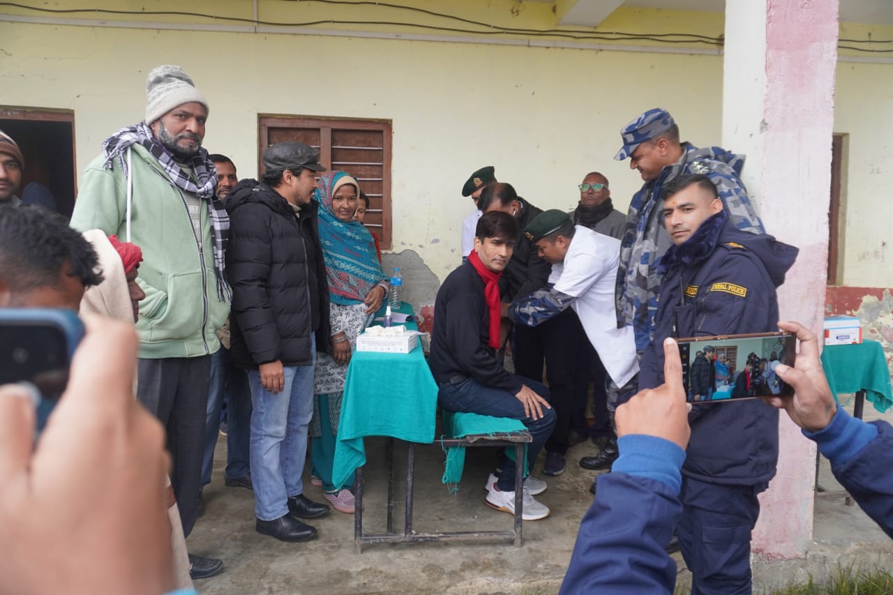 सशस्त्र प्रहरीद्वारा आयोजित नि:शुल्क स्वास्थ्य शिविर