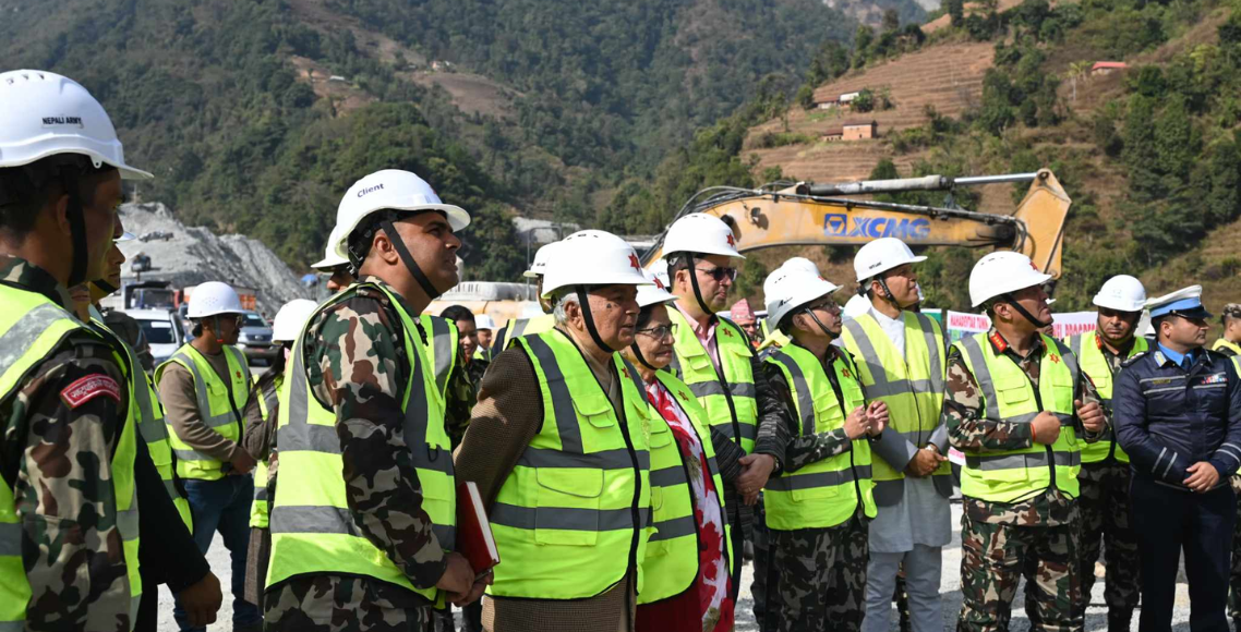 राष्ट्रपति पौडेलले गरे निर्माणाधीन काठमाडौँ–तराई मधेस द्रुतमार्ग (फाष्ट ट्रयाक) आयोजनाको निरीक्षण